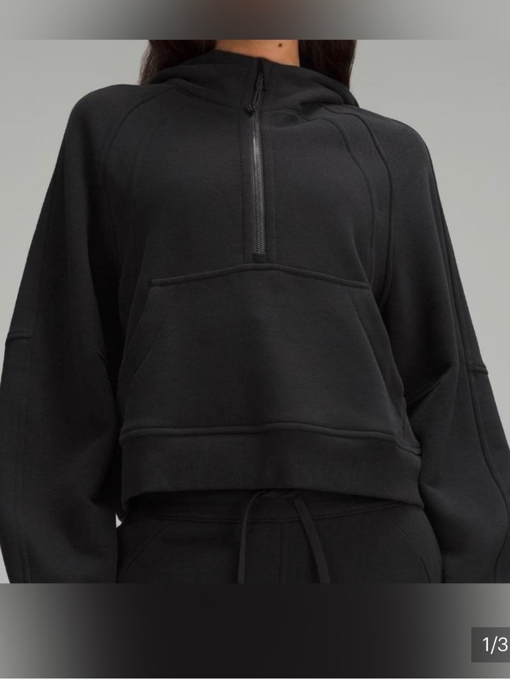 lululemon athletica Cropped Scuba Hoodie - Black